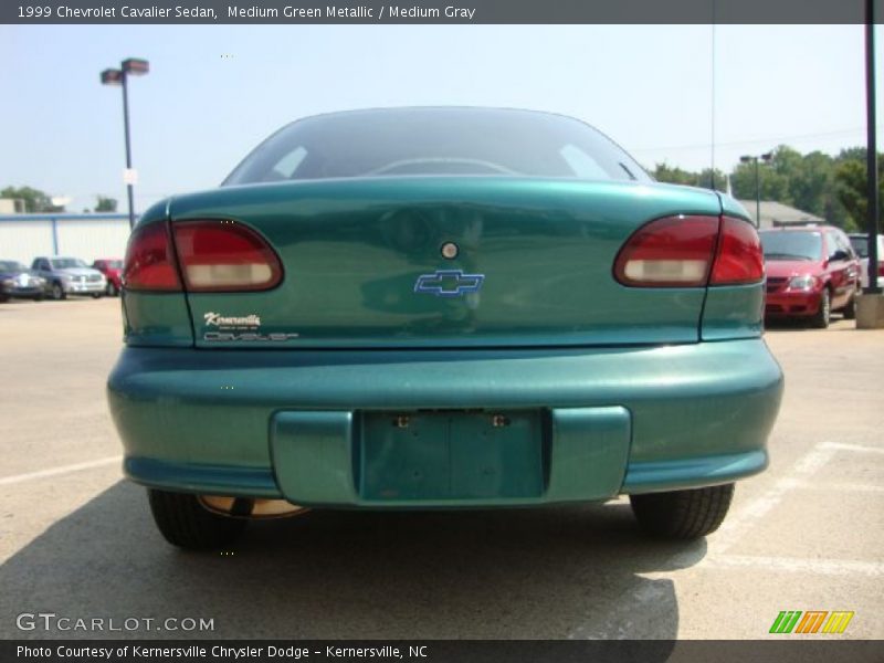 Medium Green Metallic / Medium Gray 1999 Chevrolet Cavalier Sedan