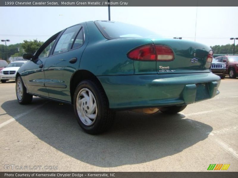 Medium Green Metallic / Medium Gray 1999 Chevrolet Cavalier Sedan