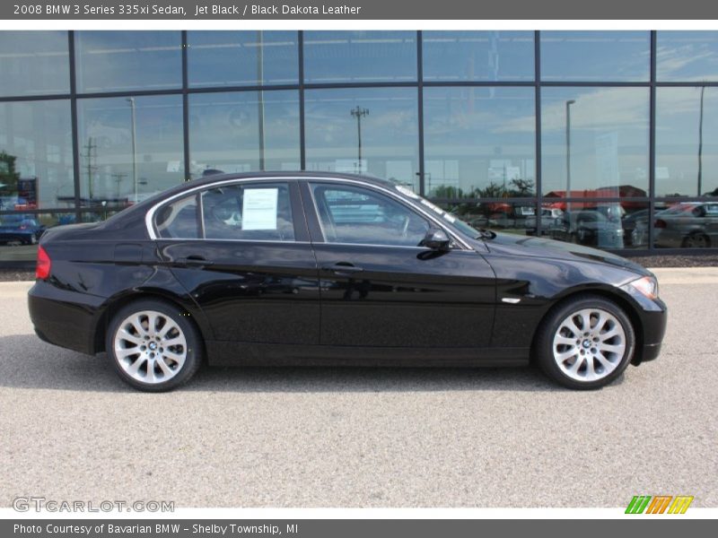Jet Black / Black Dakota Leather 2008 BMW 3 Series 335xi Sedan