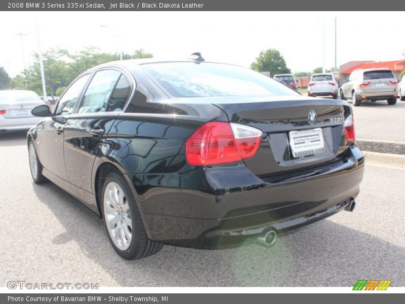 Jet Black / Black Dakota Leather 2008 BMW 3 Series 335xi Sedan