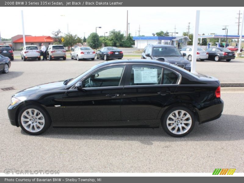 Jet Black / Black Dakota Leather 2008 BMW 3 Series 335xi Sedan