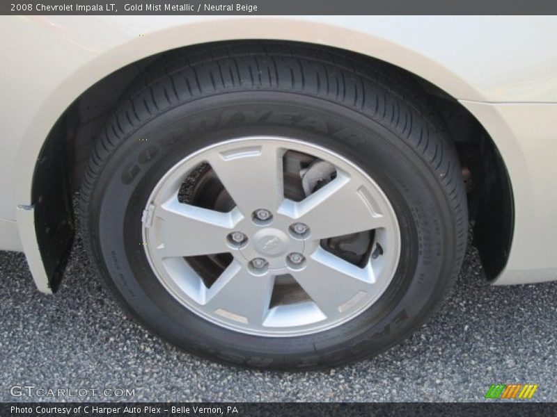 Gold Mist Metallic / Neutral Beige 2008 Chevrolet Impala LT