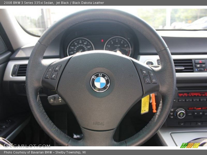 Jet Black / Black Dakota Leather 2008 BMW 3 Series 335xi Sedan