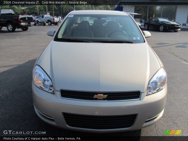 Gold Mist Metallic / Neutral Beige 2008 Chevrolet Impala LT