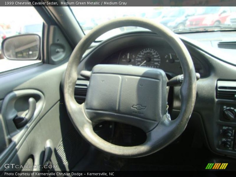 Medium Green Metallic / Medium Gray 1999 Chevrolet Cavalier Sedan