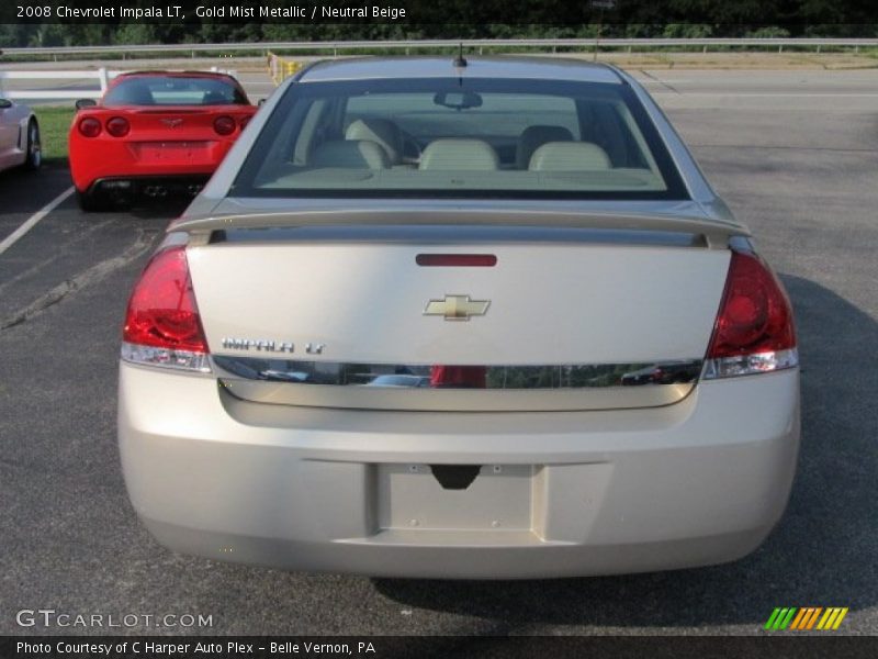 Gold Mist Metallic / Neutral Beige 2008 Chevrolet Impala LT