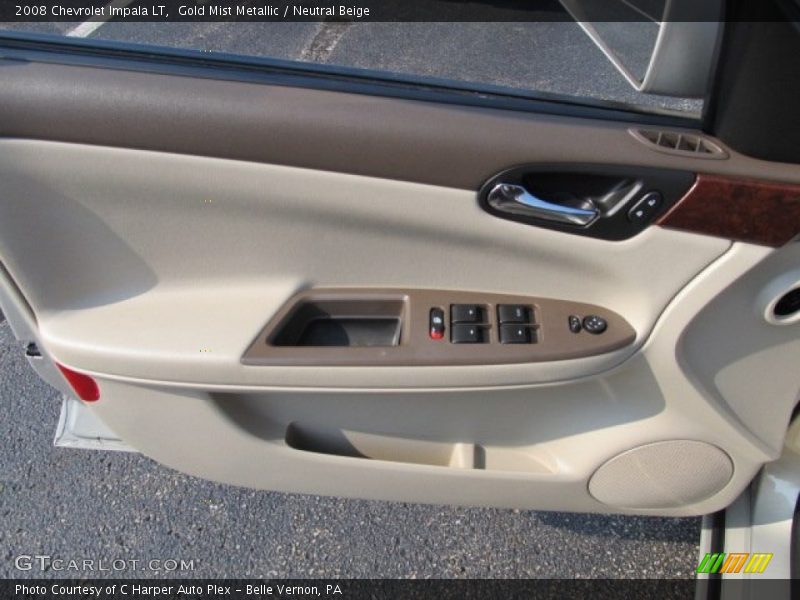 Gold Mist Metallic / Neutral Beige 2008 Chevrolet Impala LT
