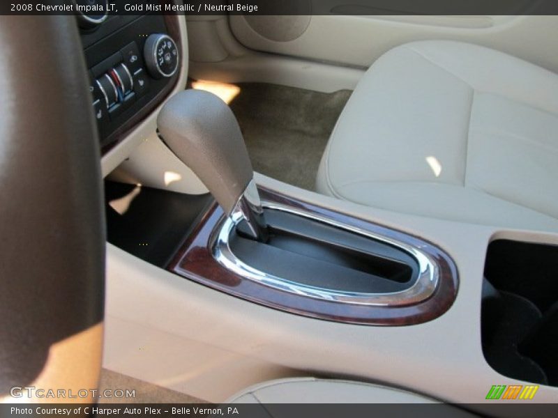 Gold Mist Metallic / Neutral Beige 2008 Chevrolet Impala LT