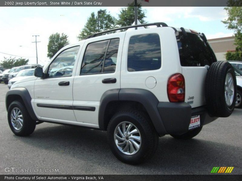 Stone White / Dark Slate Gray 2002 Jeep Liberty Sport