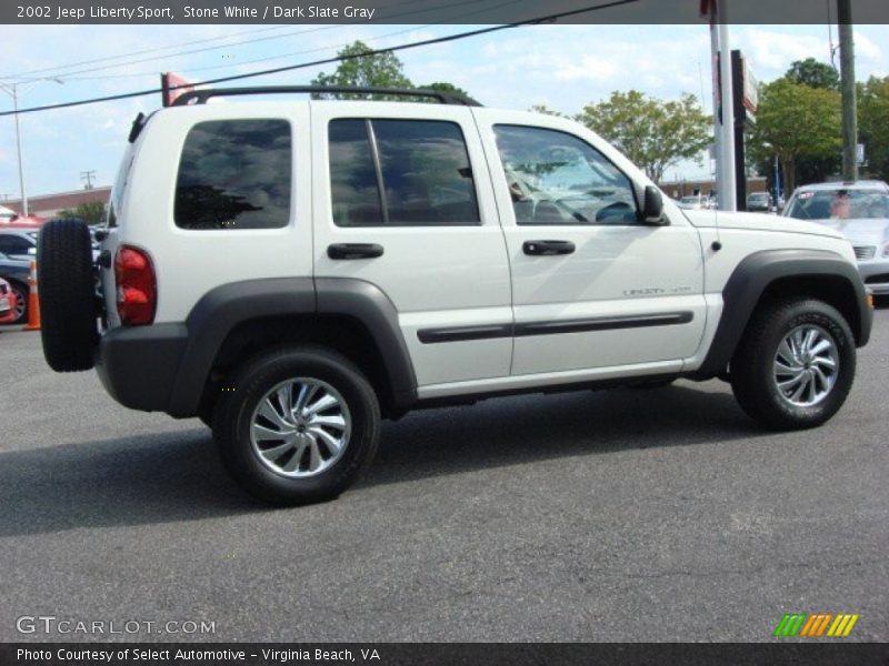 Stone White / Dark Slate Gray 2002 Jeep Liberty Sport