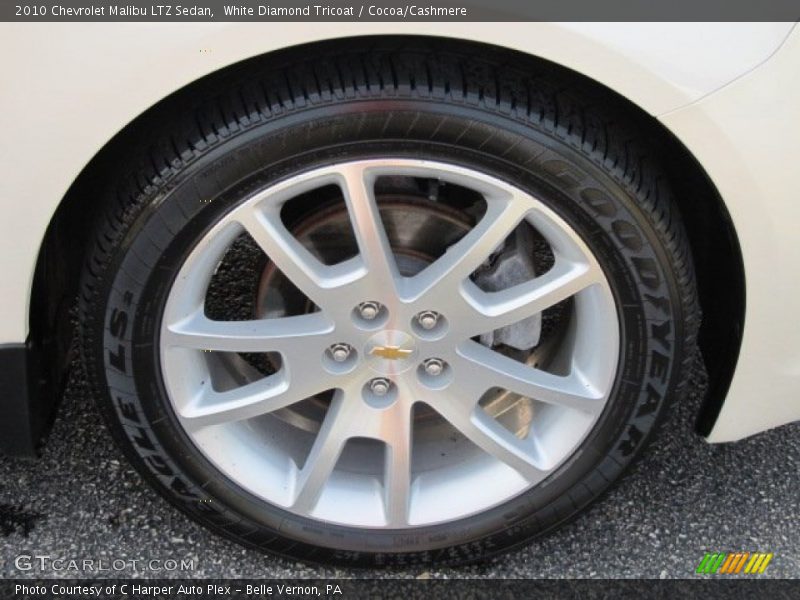 White Diamond Tricoat / Cocoa/Cashmere 2010 Chevrolet Malibu LTZ Sedan