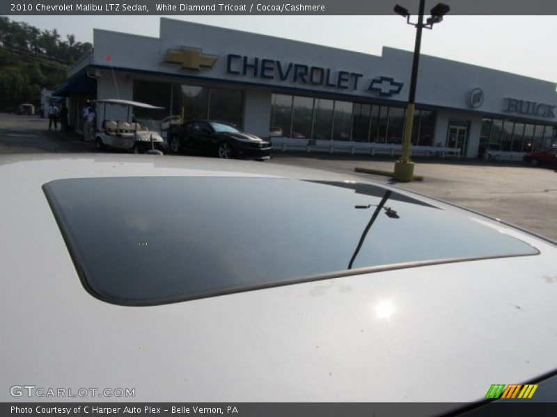 White Diamond Tricoat / Cocoa/Cashmere 2010 Chevrolet Malibu LTZ Sedan