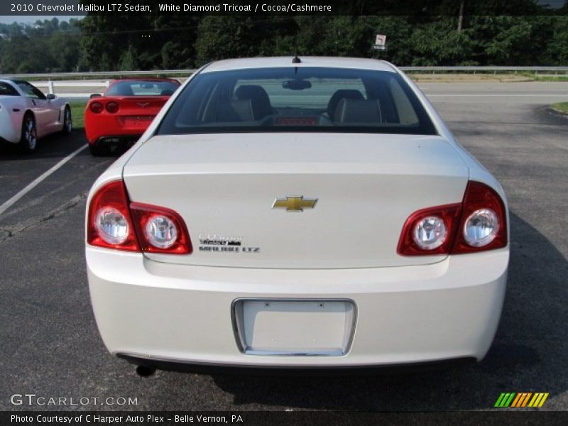 White Diamond Tricoat / Cocoa/Cashmere 2010 Chevrolet Malibu LTZ Sedan