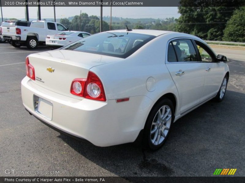 White Diamond Tricoat / Cocoa/Cashmere 2010 Chevrolet Malibu LTZ Sedan