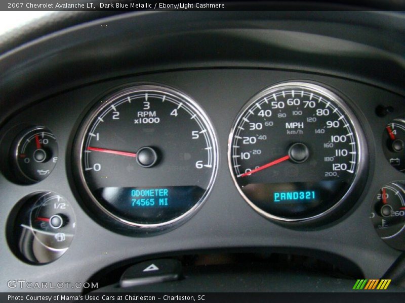 Dark Blue Metallic / Ebony/Light Cashmere 2007 Chevrolet Avalanche LT