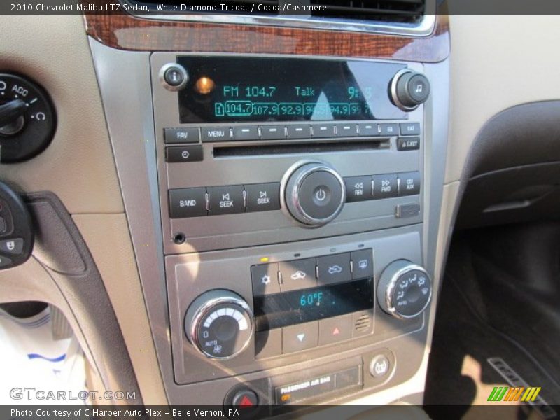 White Diamond Tricoat / Cocoa/Cashmere 2010 Chevrolet Malibu LTZ Sedan