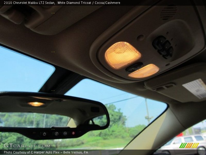 White Diamond Tricoat / Cocoa/Cashmere 2010 Chevrolet Malibu LTZ Sedan