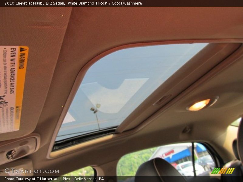 White Diamond Tricoat / Cocoa/Cashmere 2010 Chevrolet Malibu LTZ Sedan