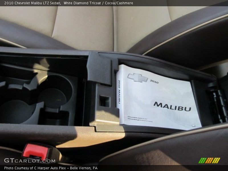 White Diamond Tricoat / Cocoa/Cashmere 2010 Chevrolet Malibu LTZ Sedan