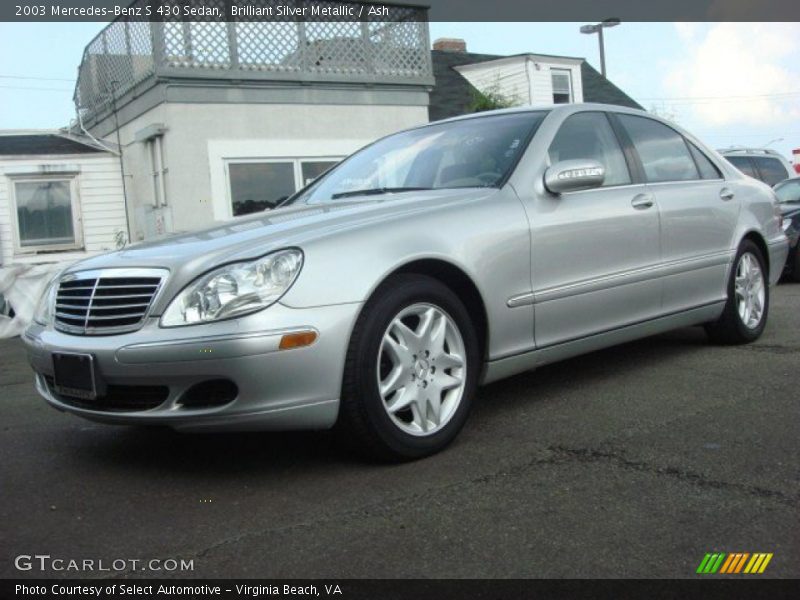 Brilliant Silver Metallic / Ash 2003 Mercedes-Benz S 430 Sedan
