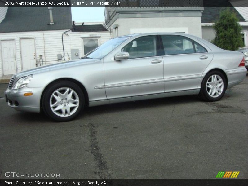 Brilliant Silver Metallic / Ash 2003 Mercedes-Benz S 430 Sedan