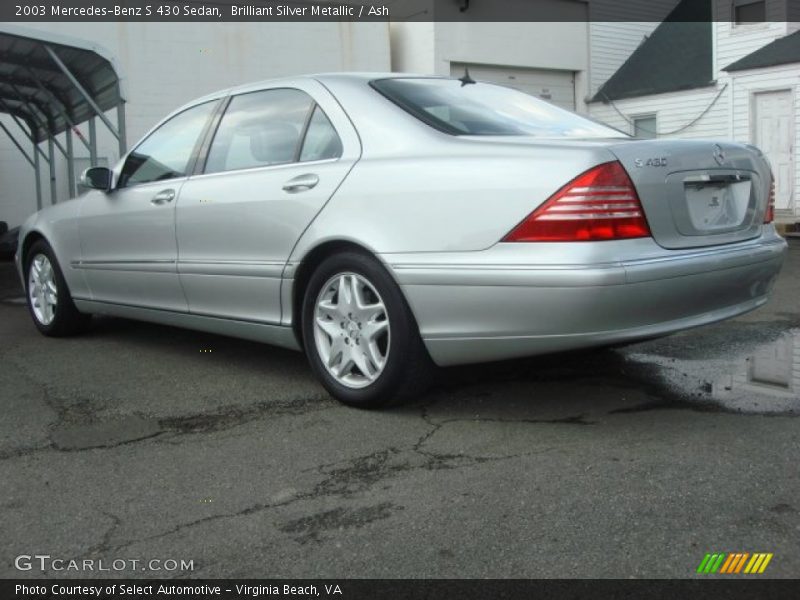 Brilliant Silver Metallic / Ash 2003 Mercedes-Benz S 430 Sedan