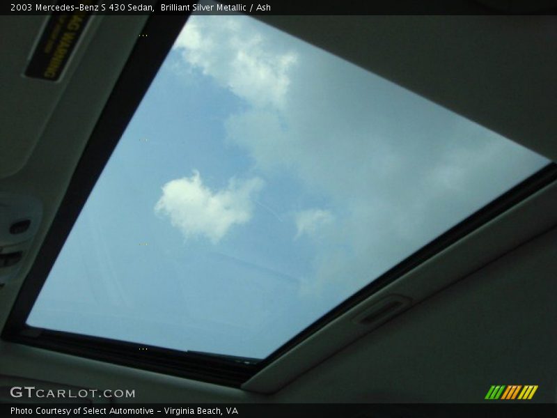 Brilliant Silver Metallic / Ash 2003 Mercedes-Benz S 430 Sedan