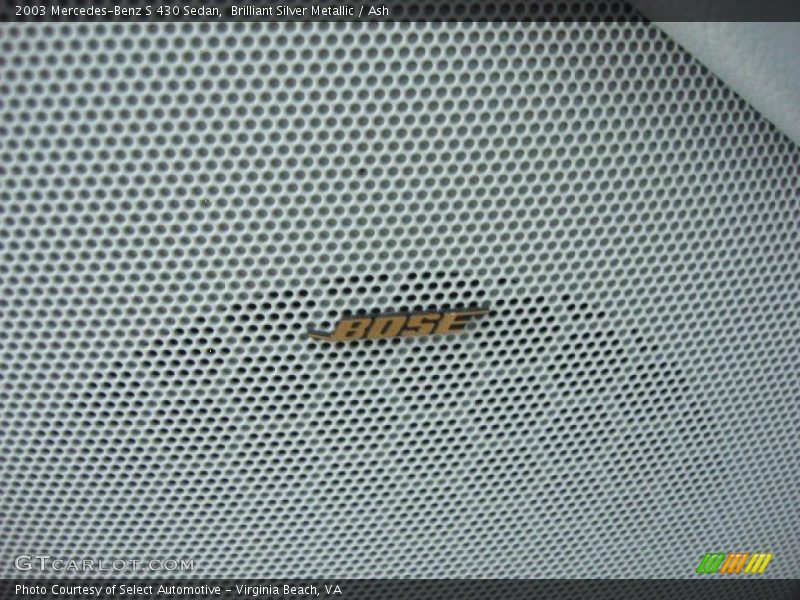 Brilliant Silver Metallic / Ash 2003 Mercedes-Benz S 430 Sedan