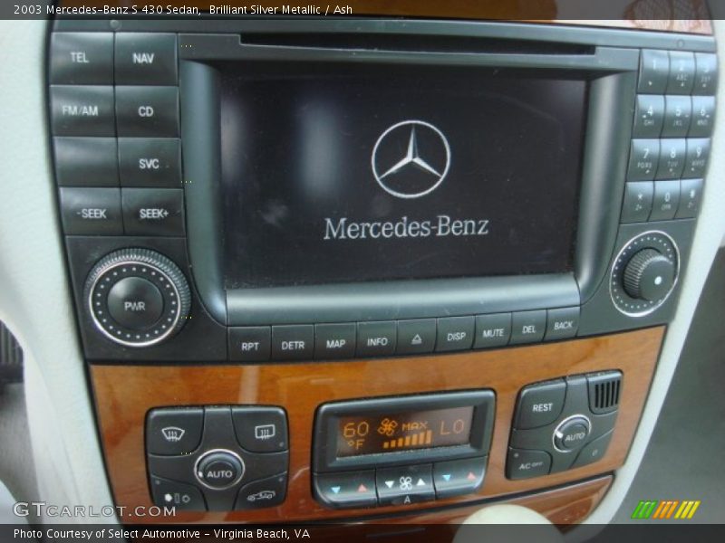 Controls of 2003 S 430 Sedan