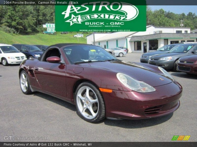 Carmon Red Metallic / Black 2004 Porsche Boxster