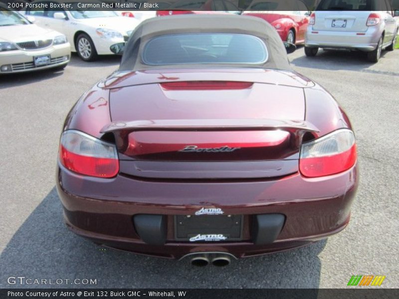 Carmon Red Metallic / Black 2004 Porsche Boxster