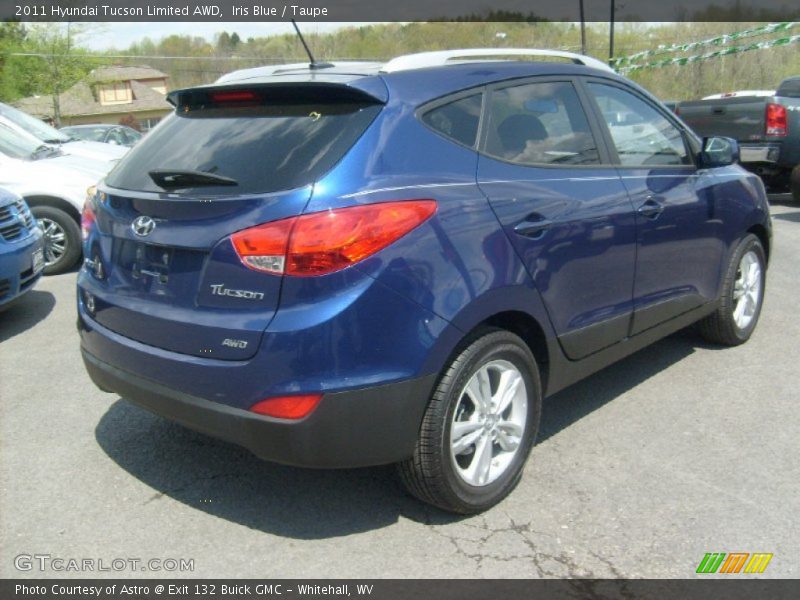 Iris Blue / Taupe 2011 Hyundai Tucson Limited AWD