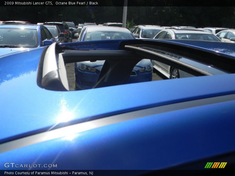 Octane Blue Pearl / Black 2009 Mitsubishi Lancer GTS