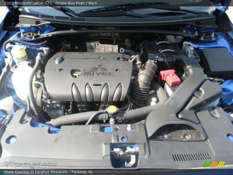 Octane Blue Pearl / Black 2009 Mitsubishi Lancer GTS