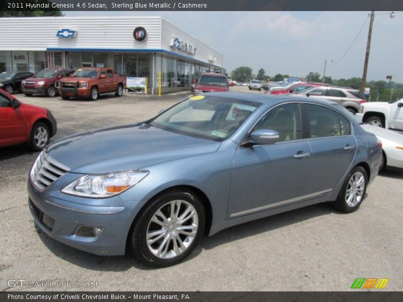 Sterling Blue Metallic / Cashmere 2011 Hyundai Genesis 4.6 Sedan