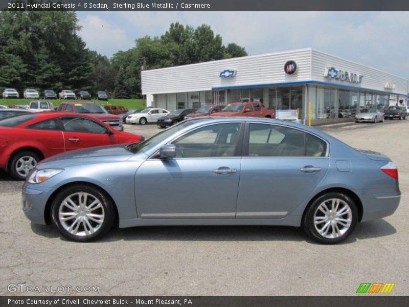 Sterling Blue Metallic / Cashmere 2011 Hyundai Genesis 4.6 Sedan