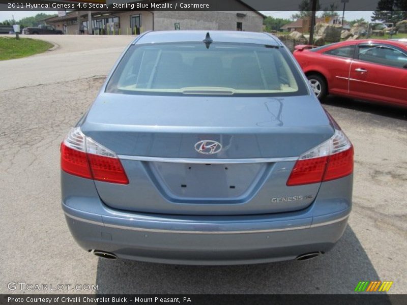 Sterling Blue Metallic / Cashmere 2011 Hyundai Genesis 4.6 Sedan