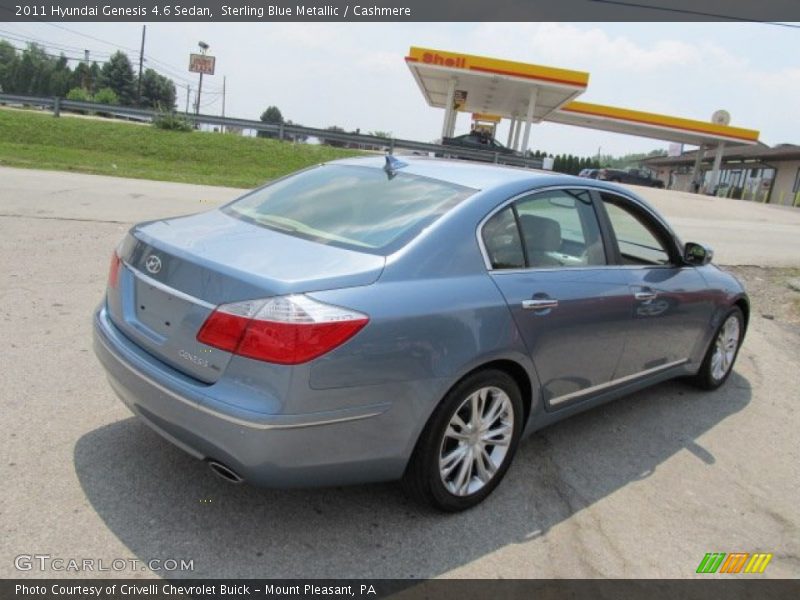 Sterling Blue Metallic / Cashmere 2011 Hyundai Genesis 4.6 Sedan
