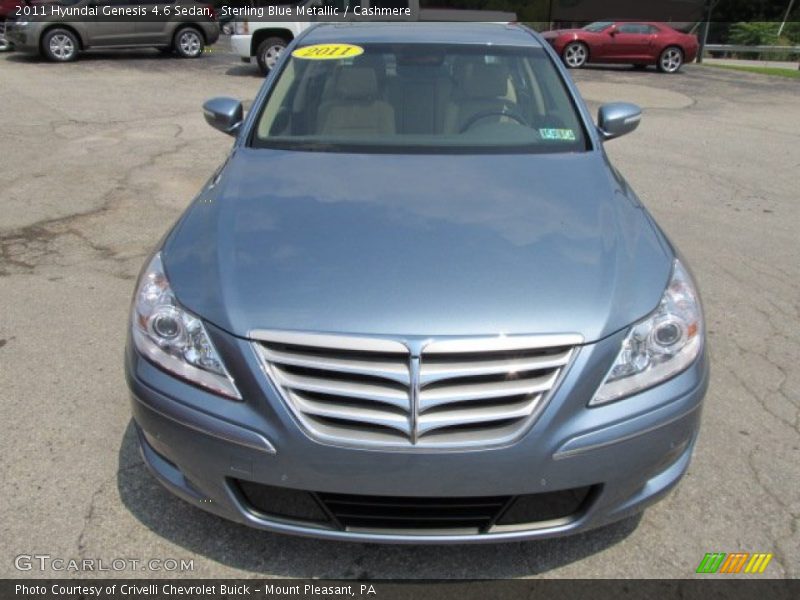 Sterling Blue Metallic / Cashmere 2011 Hyundai Genesis 4.6 Sedan