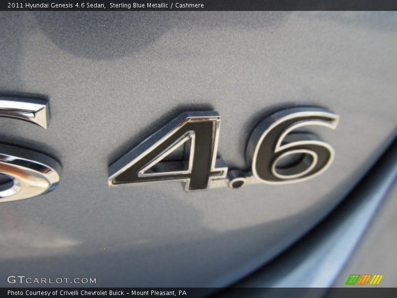 Sterling Blue Metallic / Cashmere 2011 Hyundai Genesis 4.6 Sedan