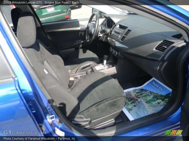 Octane Blue Pearl / Black 2009 Mitsubishi Lancer GTS