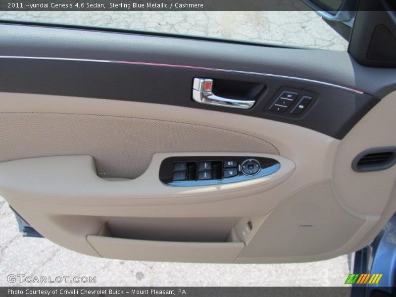 Sterling Blue Metallic / Cashmere 2011 Hyundai Genesis 4.6 Sedan