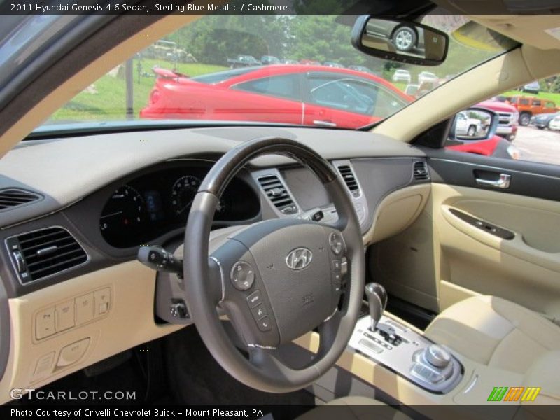 Sterling Blue Metallic / Cashmere 2011 Hyundai Genesis 4.6 Sedan
