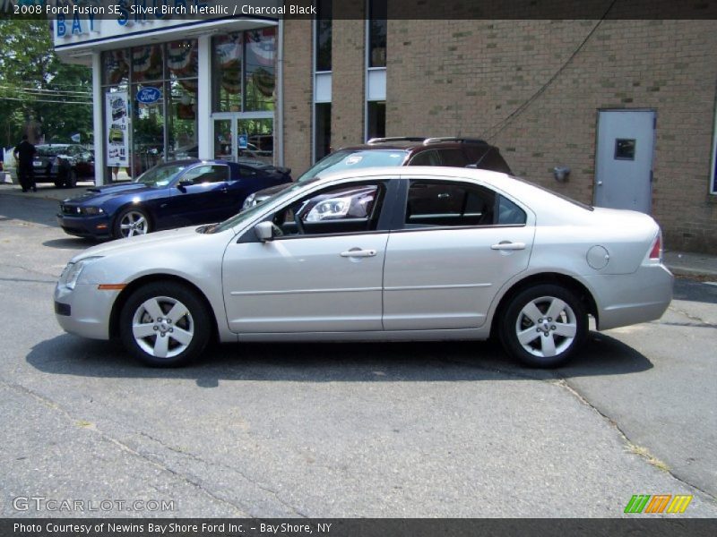 Silver Birch Metallic / Charcoal Black 2008 Ford Fusion SE