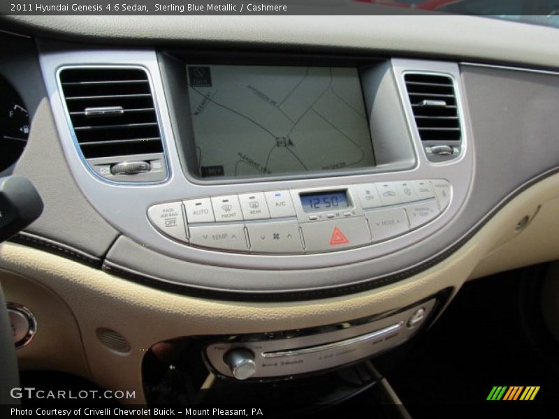 Controls of 2011 Genesis 4.6 Sedan