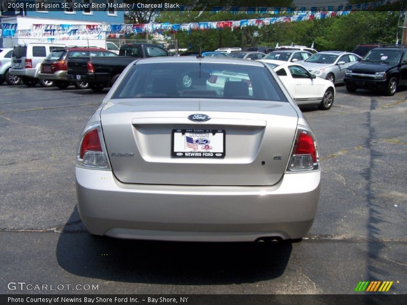 Silver Birch Metallic / Charcoal Black 2008 Ford Fusion SE