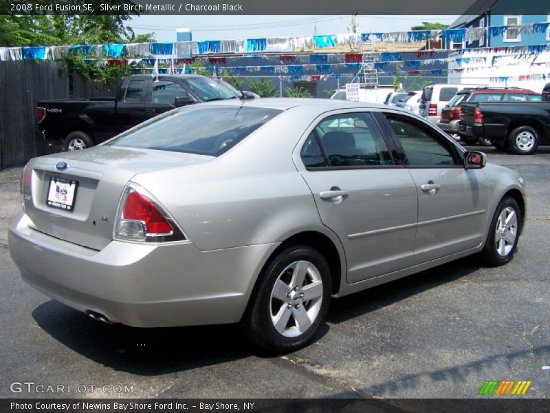Silver Birch Metallic / Charcoal Black 2008 Ford Fusion SE