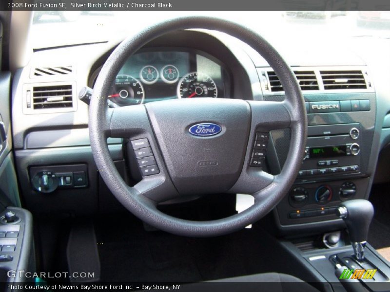 Silver Birch Metallic / Charcoal Black 2008 Ford Fusion SE