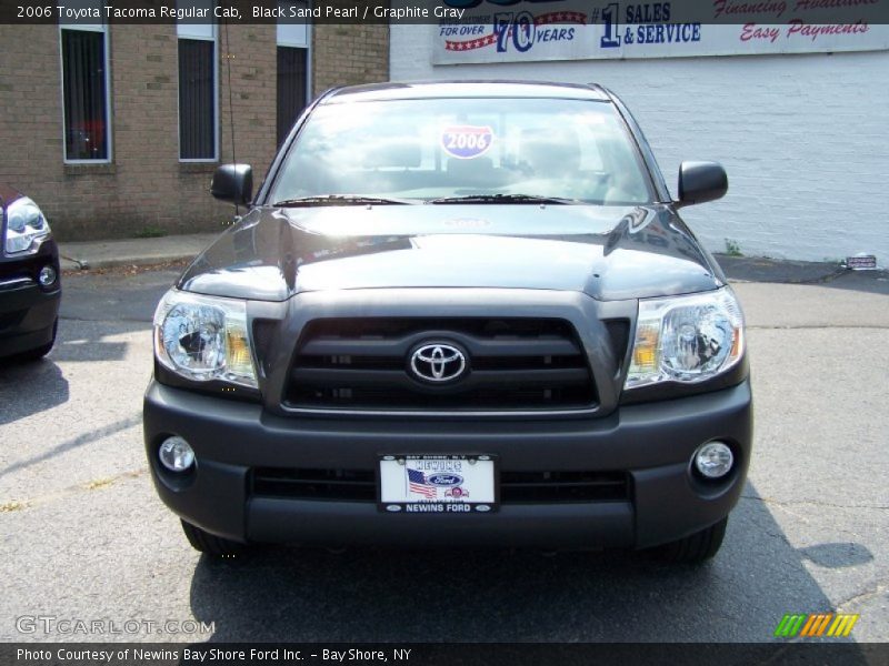 Black Sand Pearl / Graphite Gray 2006 Toyota Tacoma Regular Cab