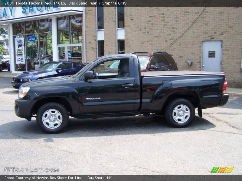 Black Sand Pearl / Graphite Gray 2006 Toyota Tacoma Regular Cab